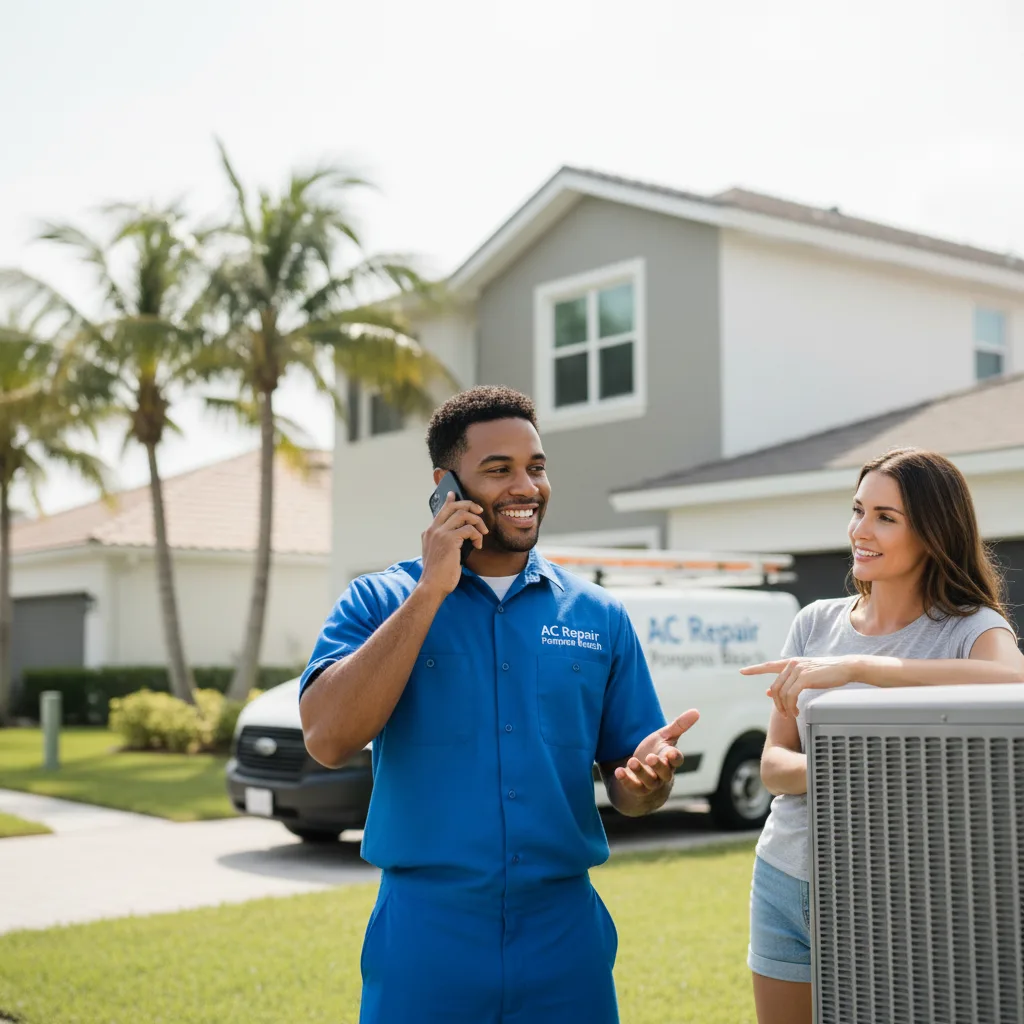AC Repair Pompano Beach customer support in Only